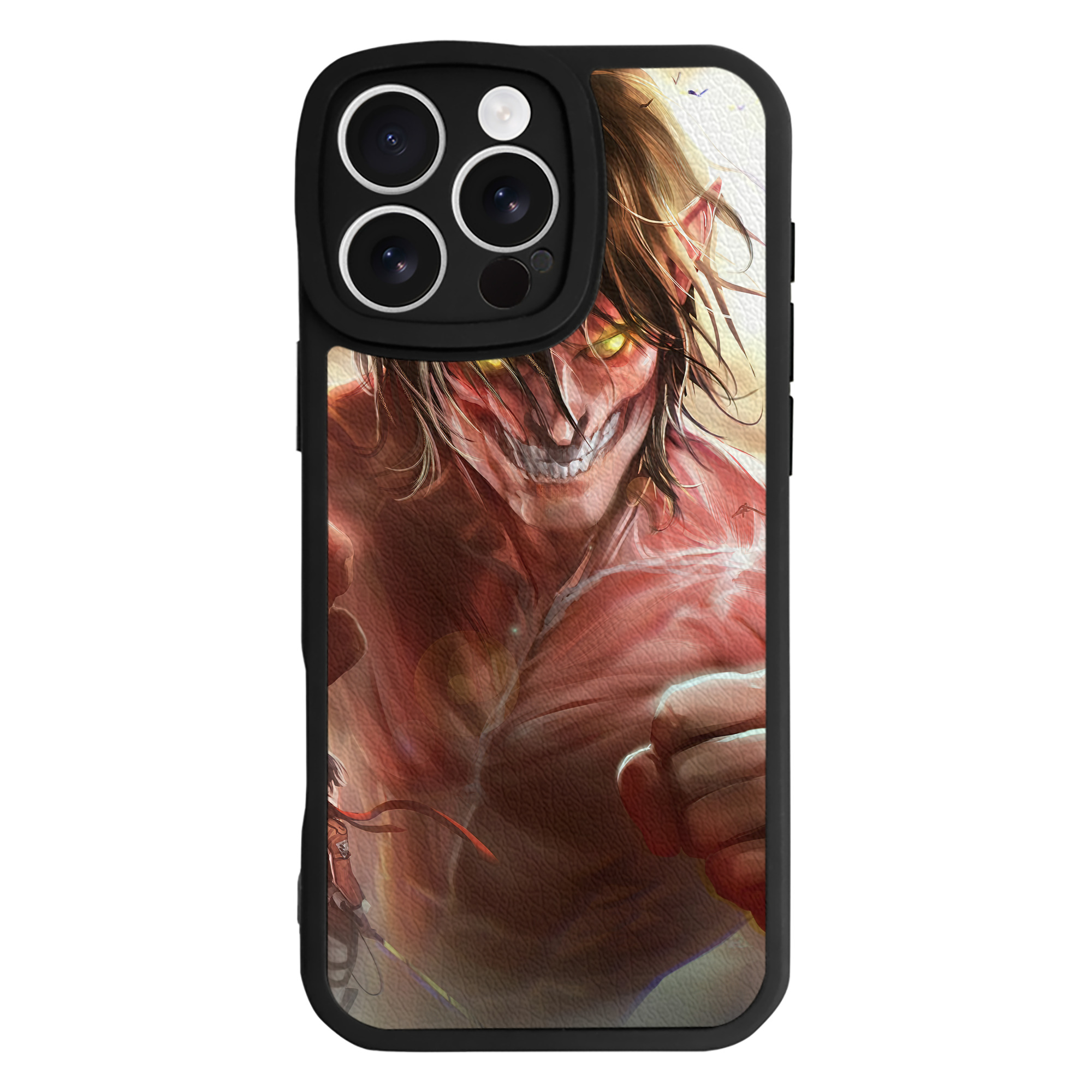 （画像用） 進撃の巨人 Attack on Titan 【iPhone 16シリーズ対応】シリコンスマホケース（レザー調） 材質：シリコン